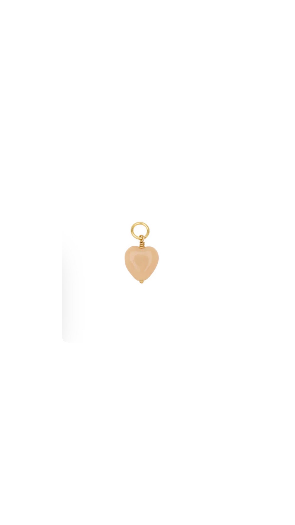 French Heart Pendant - FG/Peanut